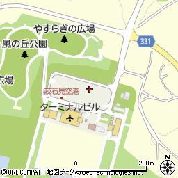 島根県益田市内田町石見空港周辺の地図
