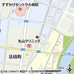静岡県浜松市中央区法枝町243周辺の地図