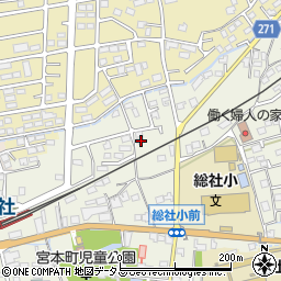 岡山県総社市総社859-7周辺の地図