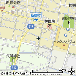 静岡県浜松市中央区新橋町1411周辺の地図