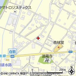 静岡県浜松市中央区白羽町周辺の地図