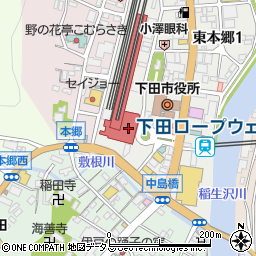 豆州やまきち　下田店周辺の地図