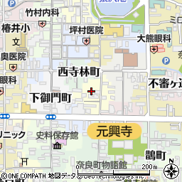 奈良県奈良市勝南院町周辺の地図