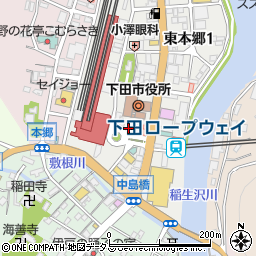 トヨタレンタリース静岡下田駅前店周辺の地図