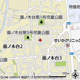 奈良県奈良市藤ノ木台周辺の地図
