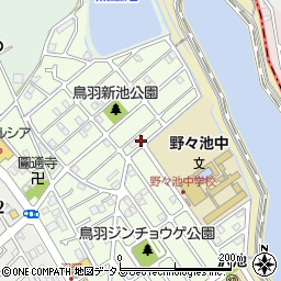 兵庫県明石市沢野周辺の地図