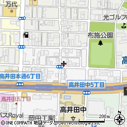 サンライズ高井田周辺の地図