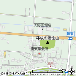 静岡県袋井市湊555-1周辺の地図