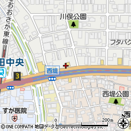 ザめしや 高井田店周辺の地図