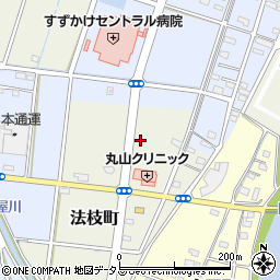 静岡県浜松市中央区法枝町232周辺の地図