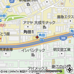 つるやゴルフ東大阪店周辺の地図