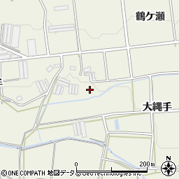 愛知県豊橋市伊古部町大縄手周辺の地図