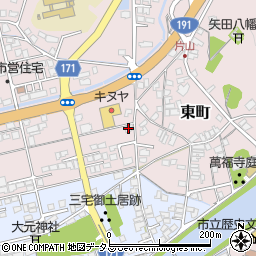 島根県益田市東町18-12周辺の地図
