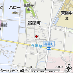 静岡県浜松市中央区富屋町32周辺の地図