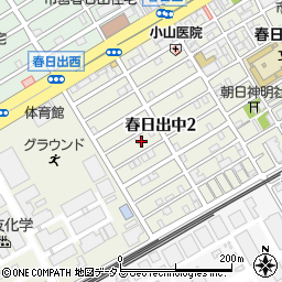 大阪府大阪市此花区春日出中周辺の地図