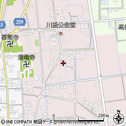 静岡県磐田市川袋544-7周辺の地図