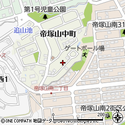 奈良県奈良市帝塚山中町5周辺の地図