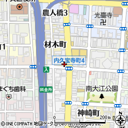 大阪府大阪市中央区材木町2-7周辺の地図