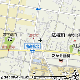 静岡県浜松市中央区法枝町535周辺の地図