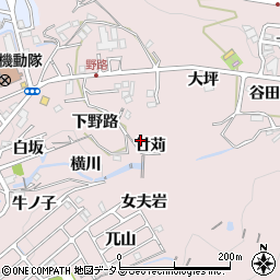 兵庫県神戸市須磨区妙法寺（廿苅）周辺の地図