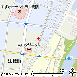 静岡県浜松市中央区法枝町242周辺の地図