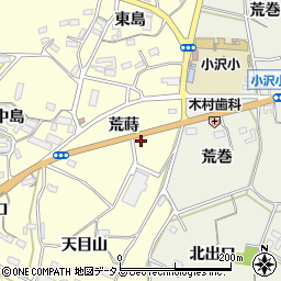 愛知県豊橋市小松原町荒蒔周辺の地図