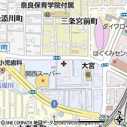 奈良県奈良市三条大宮町2-15周辺の地図