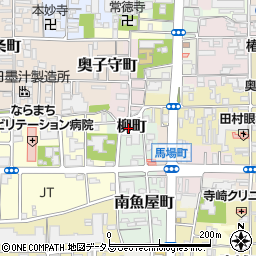 奈良県奈良市柳町周辺の地図