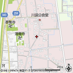 静岡県磐田市川袋508周辺の地図