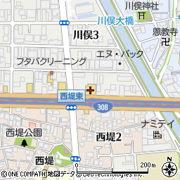 かに道楽　東大阪店周辺の地図