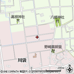 静岡県磐田市川袋684-3周辺の地図