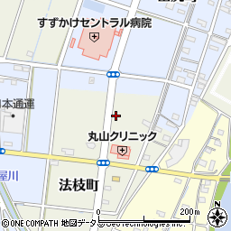 静岡県浜松市中央区法枝町233周辺の地図