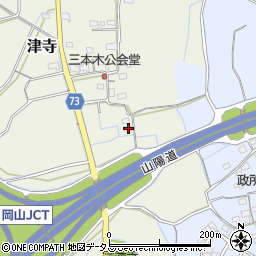 岡山県岡山市北区津寺460-2周辺の地図
