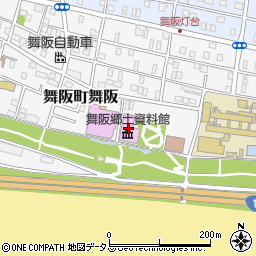 浜松市役所　西区役所西区内その他施設舞阪図書館周辺の地図