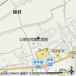 岡山県総社市総社1353周辺の地図