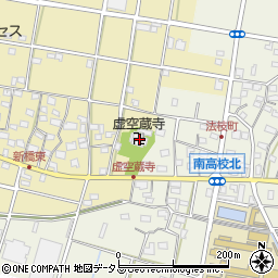 虚空蔵尊蔵興寺周辺の地図