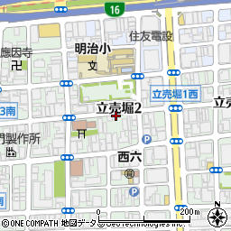 リパーク立売堀２丁目第２駐車場周辺の地図