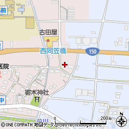 静岡県袋井市西同笠5周辺の地図