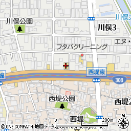 くら寿司高井田店周辺の地図
