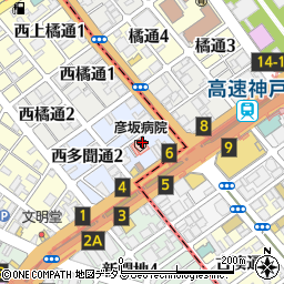 彦坂病院周辺の地図
