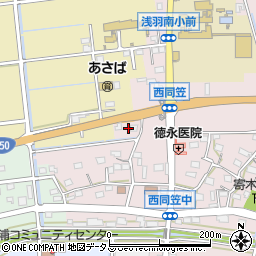 静岡県袋井市西同笠236周辺の地図