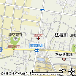 法枝町周辺の地図