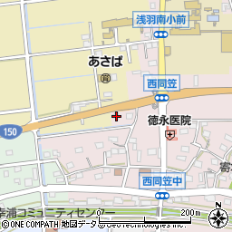 静岡県袋井市西同笠122周辺の地図