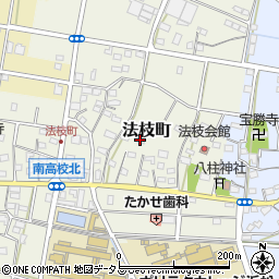 静岡県浜松市中央区法枝町502周辺の地図