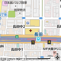 しまむら　フレスポ長田店周辺の地図