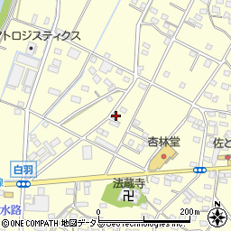 静岡県浜松市中央区白羽町346周辺の地図