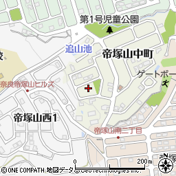 奈良県奈良市帝塚山中町12周辺の地図