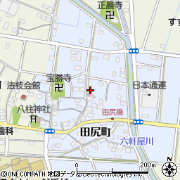 静岡県浜松市中央区田尻町322周辺の地図