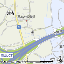 岡山県岡山市北区津寺460-1周辺の地図