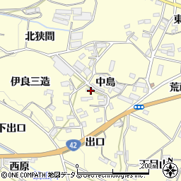 愛知県豊橋市小松原町中島周辺の地図
